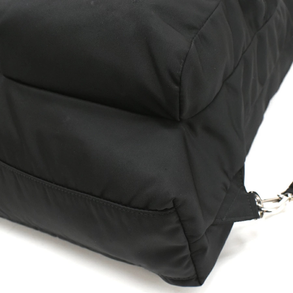 Prada Re Backpack Rucksack Black Triangle Plate - Picture 5 of 8